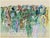 La Pelouse Colorful Equestrian Fine Art Print by Raoul Dufy — 40" X 30" For Sale