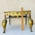 19th Century English Cast Brass Fireplace Footman Kettle Stool with Cabriole Legs For Sale - Image 12 of 13