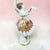 Gold Antique Porcelain Lace Ballerina Figurine with Gilt Floral Tutu from Rudolstadt-Volkstedt, 1920s For Sale - Image 8 of 13