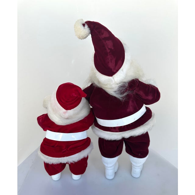 American Vintage Pair of Santa Clause Figures For Sale - Image 3 of 8