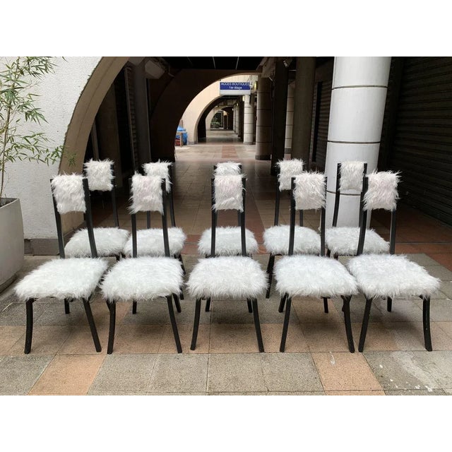 Muslin Chairs, 1979, Set of 10 For Sale - Image 3 of 6