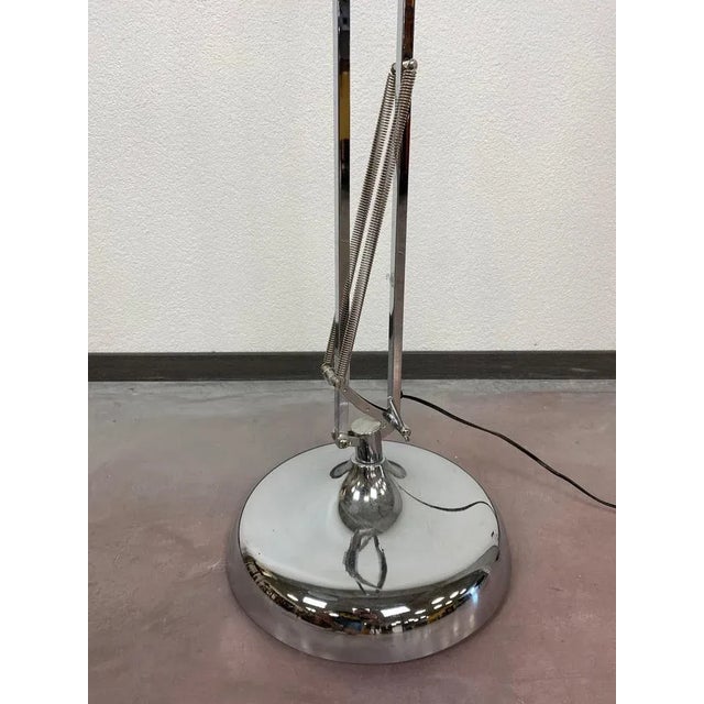 Industrial Floor Chrome Lamp, 1980s For Sale - Image 6 of 10