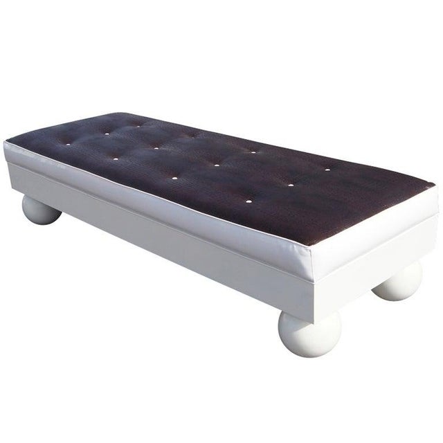 Wood Hollywood Regency Daybed Bench For Sale - Image 7 of 7