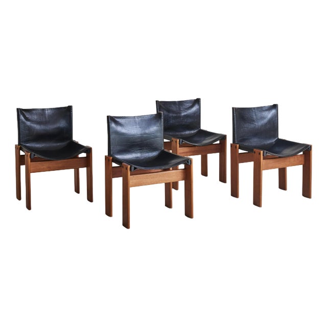 Italian 'Monk' dining chair by Afra & Tobia Scarpa for Molteni. Designed in 1974, the Monk chair is one of many...