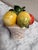 Vintage Italian Pottery Ceramic Fruit Basket Candleholder. For Sale In Sacramento - Image 6 of 9
