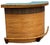 1950s Restored Horizontal Stacked Restored Rattan L-Shaped Corner Bar W/ Foot Rest For Sale - Image 9 of 12