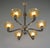 1930s Hanots French Art Deco 6-Arm Chandelier 1930s - Honey Amber Glass & Nickel For Sale - Image 5 of 13