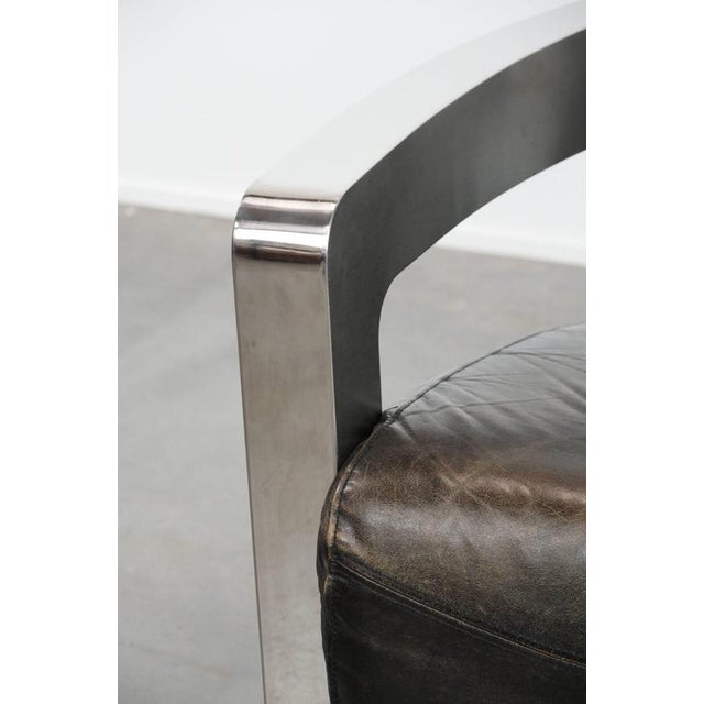 Aviator Armchair with Aluminum Frame For Sale - Image 10 of 15