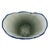 Late 20th Century Late 20th Century Tall Blue and White Chinoiserie Palm Tree Scalloped Vase For Sale - Image 5 of 8