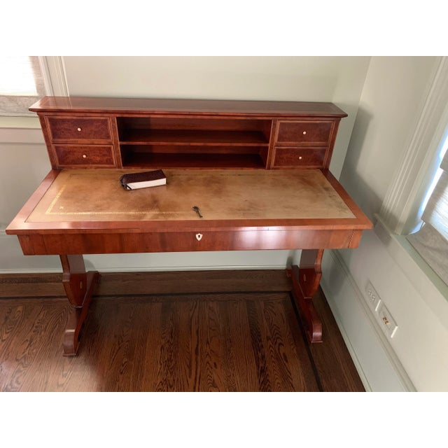 Elegant Austrian Biedermeier Writing Desk (Exact Replica) For Sale - Image 10 of 11