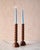 "Albert" Hand Turned Walnut Candle Holders by Lostine, Set of 2 For Sale - Image 9 of 9