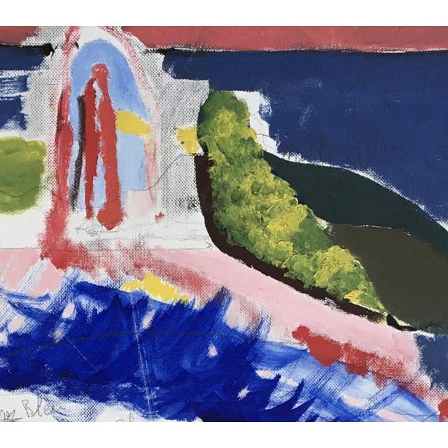 Michel Gemignani, Étude - Coucher de soleil, Gouache on Canvas For Sale - Image 4 of 6