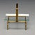 Brass Fontana Arte, Italian Mid-Century Modern, Magazine Rack, Brass, Glass, 1970s For Sale - Image 8 of 10