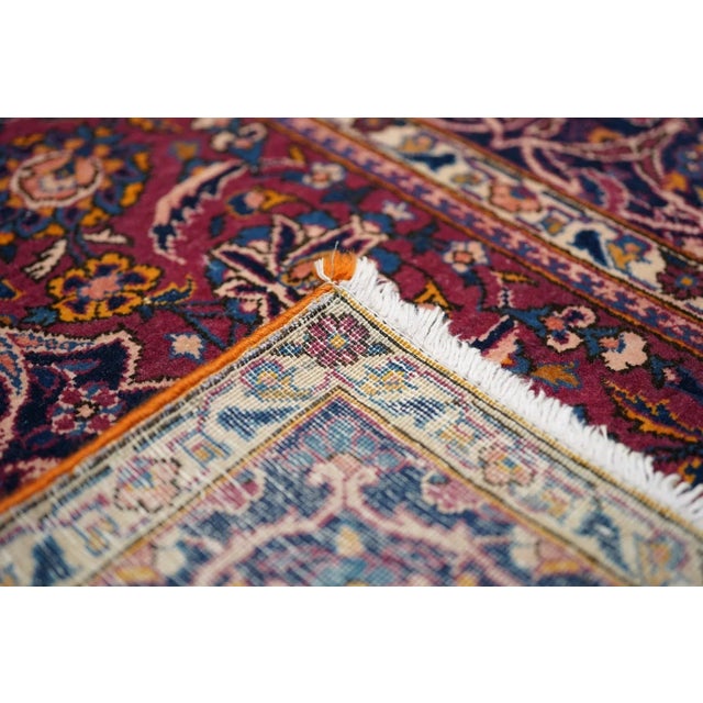 1940s Vintage Kashan Rug 4'4'' x 6'10'' For Sale - Image 9 of 9