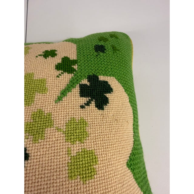 Vintage Shamrock Throw Pillow For Sale In Houston - Image 6 of 12