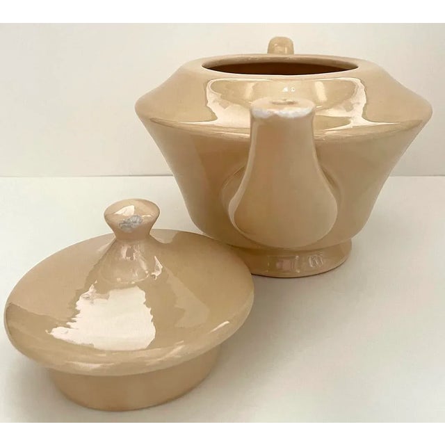 Mid Century Ceramic Tea & Coffee Pot Set- 2 Pieces For Sale In New York - Image 6 of 7