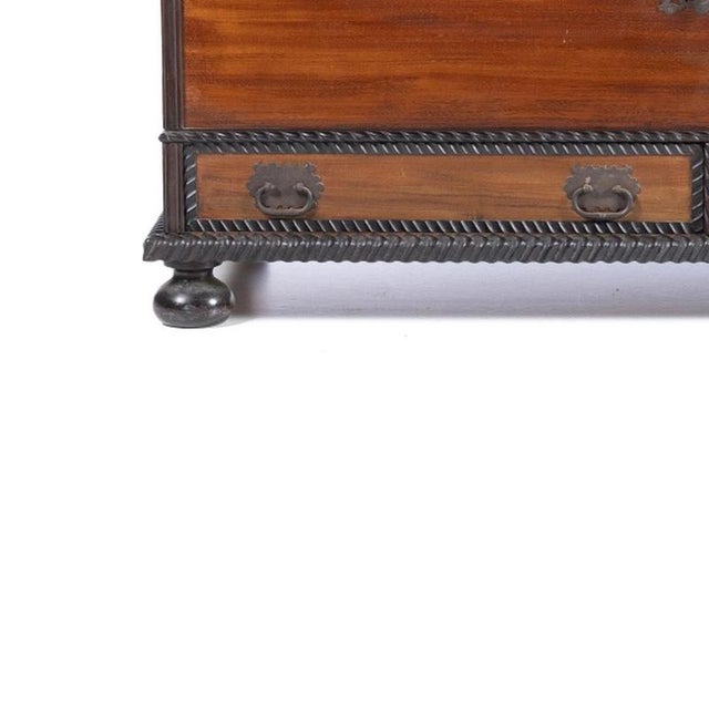 Chest with 2 Drawers in Mahogany, 18th Century For Sale - Image 3 of 6