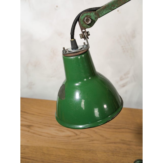 Industrial Four-Arm Machinist Lamp by E.D.L. Green, England, 1950s For Sale - Image 12 of 18