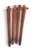 Brown Vintage Mid-Century Modern Refinished Oval Extension Dining Table With Two Leaves For Sale - Image 8 of 10