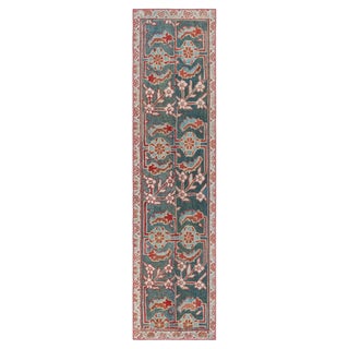 Doris Leslie Blau Vintage Turkish Oushak Fragment Runner Rug For Sale