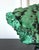 Stone Natural Malachite Rock on Display Stand as a Scholar Stone For Sale - Image 7 of 14