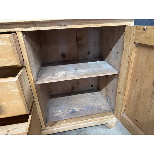 Wood 19th Century Pine Dresser, 1880 For Sale - Image 7 of 13