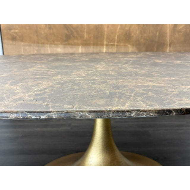 Rh Aero Stone Oval Dining Table — 96" For Sale - Image 14 of 18