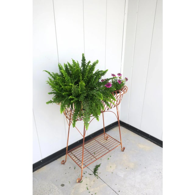 French Iron Plant Flowerpot Holder Stand Jardiniere For Sale - Image 4 of 12