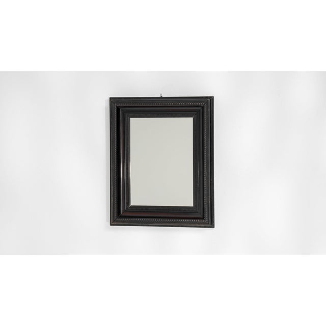 Mid 20th Century France Neoclassical Black Wood Mirror For Sale In Greensboro - Image 6 of 8