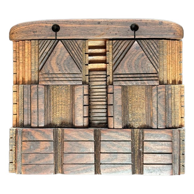 1980s Early Po Shun Leong Wood Box Sculpture For Sale