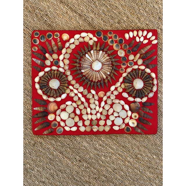 1920s Antique Sailor’s Valentine Shell Panel For Sale - Image 5 of 12