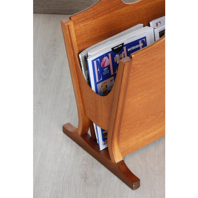 Parker Knoll Vintage Teak Magazine Rack by Parker Knoll, 1960s For Sale - Image 4 of 10