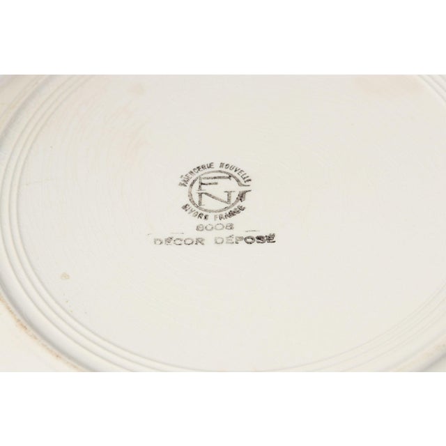 Vintage French Raspberry Tartan Plaid Porcelain Bowl by Faïencerie Givors For Sale - Image 15 of 15