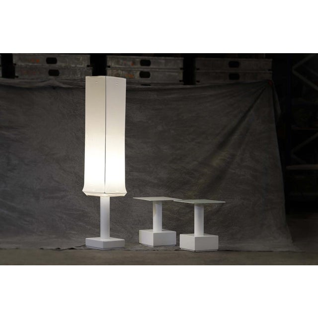 Mid-Century Modern Bedside Tables and Floor Lamp from Alivar, Set of 3 For Sale - Image 3 of 7