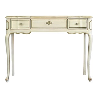 Vintage French Provincial Cream Vanity For Sale