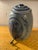 American Antique Blue Salt Glazed Stoneware Water Crock With Scene For Sale - Image 3 of 11
