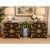 Beautiful matched pair of vintage Korean-style wood cabinets / nong / tansu chest featuring elaborate engraved brass...
