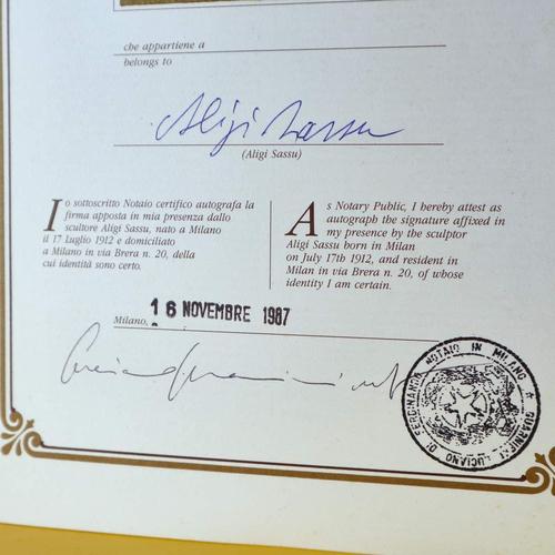 Refined Silver Bas-Relief by Aligi Sassu For Sale - Image 12 of 13