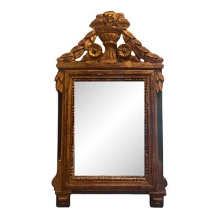 Early 19th Century French Gilt Gold Bridal Mirror For Sale