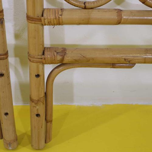Single Bed Headboards in Woven Bamboo, Set of 2 For Sale - Image 4 of 10