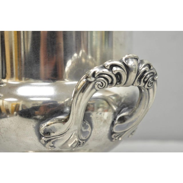 Vintage Leonard Silver Plated Trophy Cup Urn Champagne Chiller Bar Ice Bucket For Sale - Image 11 of 13