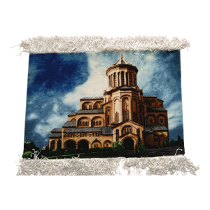 Handwoven Silk Wall Rug – One of a Kind Georgian Textile Art