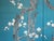 C. 1970s Japanese Style Silk Screen "Blossoming Cherry Tree" For Sale - Image 9 of 18