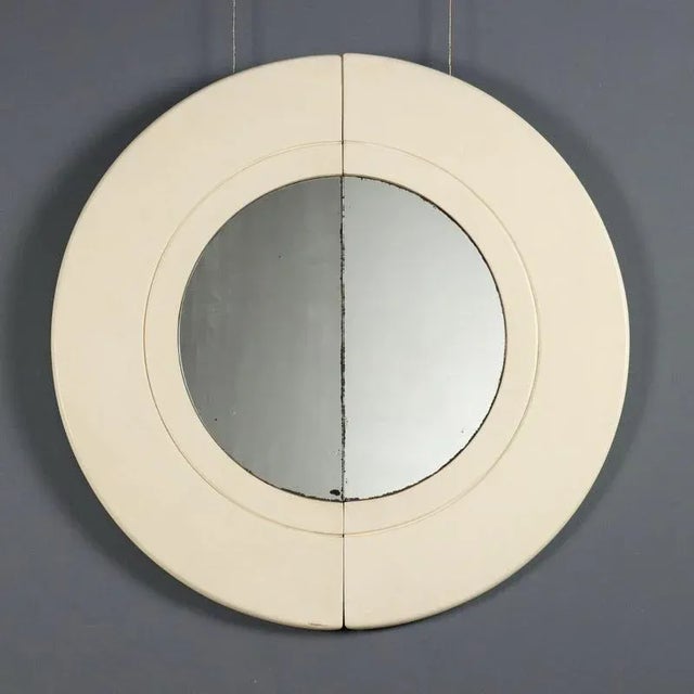 Cream Wall Mirrors, 1970s, Set of 2 For Sale - Image 8 of 11