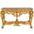 Rococo Rare Italian Rococo Giltwood Fossilized Marble Console Table Ca. 1750 For Sale - Image 3 of 18