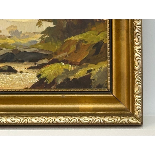 English Vintage River Landscape Oil in English Countryside - 20th Century British Art 1973 For Sale - Image 3 of 14