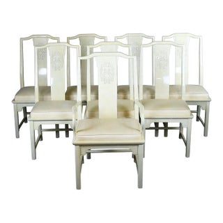 Late 20th Century Set of 8 Ming Style Chairs by Century For Sale