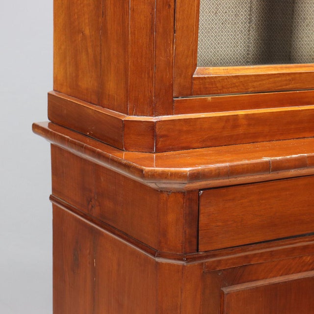 Italian Cabinet in Walnut Poplar For Sale - Image 6 of 11