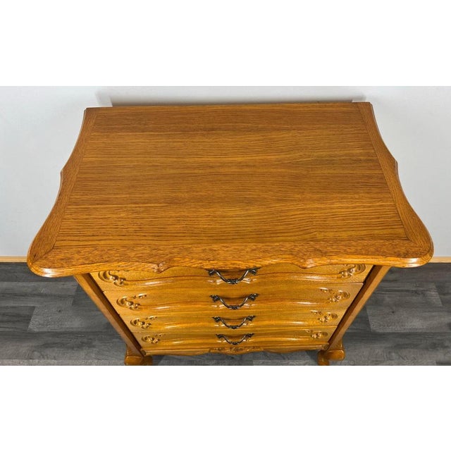 Wood French Louis XIV Chest of Drawers in Wood For Sale - Image 7 of 11