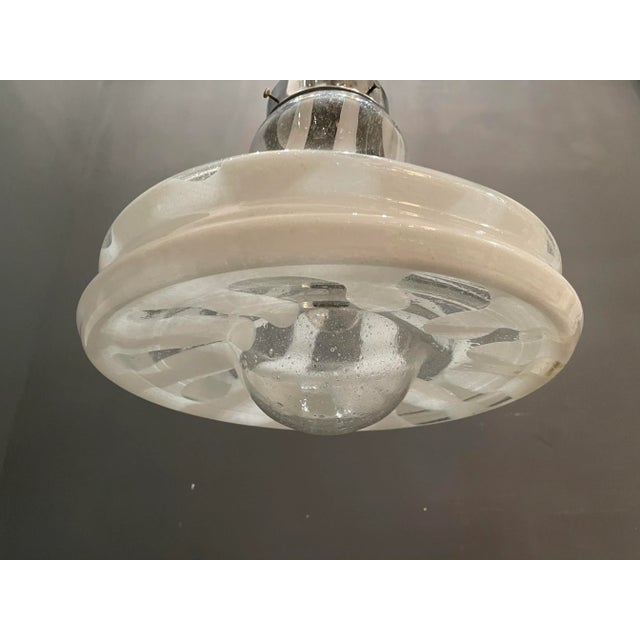 Mid-Century Murano Glass Pendant Light by Mazzega For Sale - Image 6 of 8